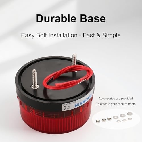 Red Strobe Warning Light DC 24V 3W