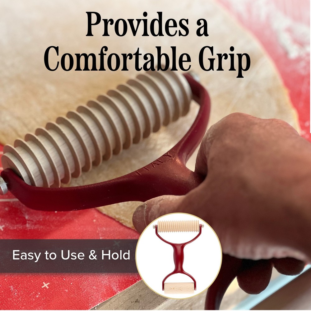 7 Pcs Pasta Making Tools Kitchen Set with Handle, Cutter, Rolling Pin, 4 Rollers