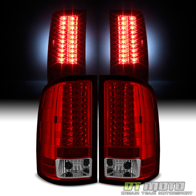 2007-2013 GMC Sierra Lumileds LED Tail Lights Brake Lamps Left+Right