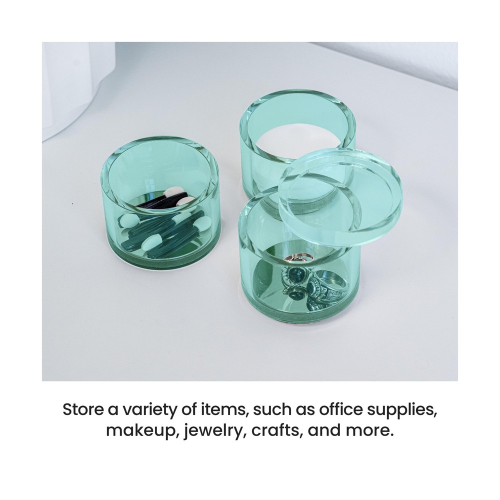 OfficeGoods 3-Tier Stackable Acrylic Holder- Stylish Desk Organizer... Fast Ship