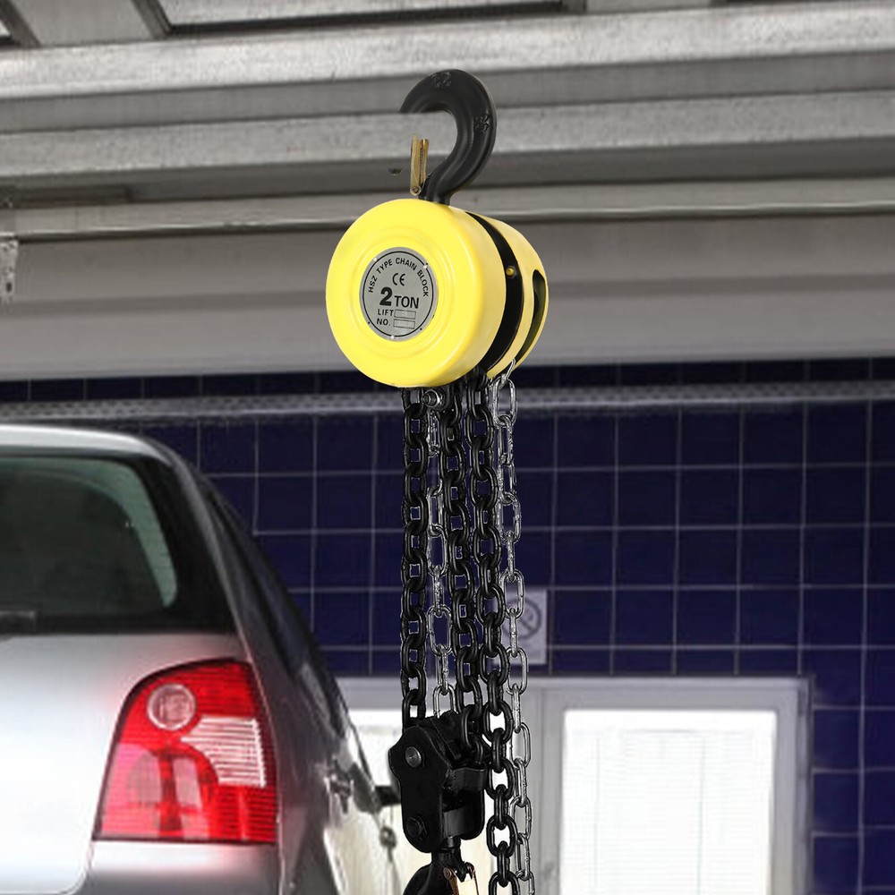 2 Ton Chain Puller Block Hoist Hand Tool 10ft Lifting Height w/ Hook SALE