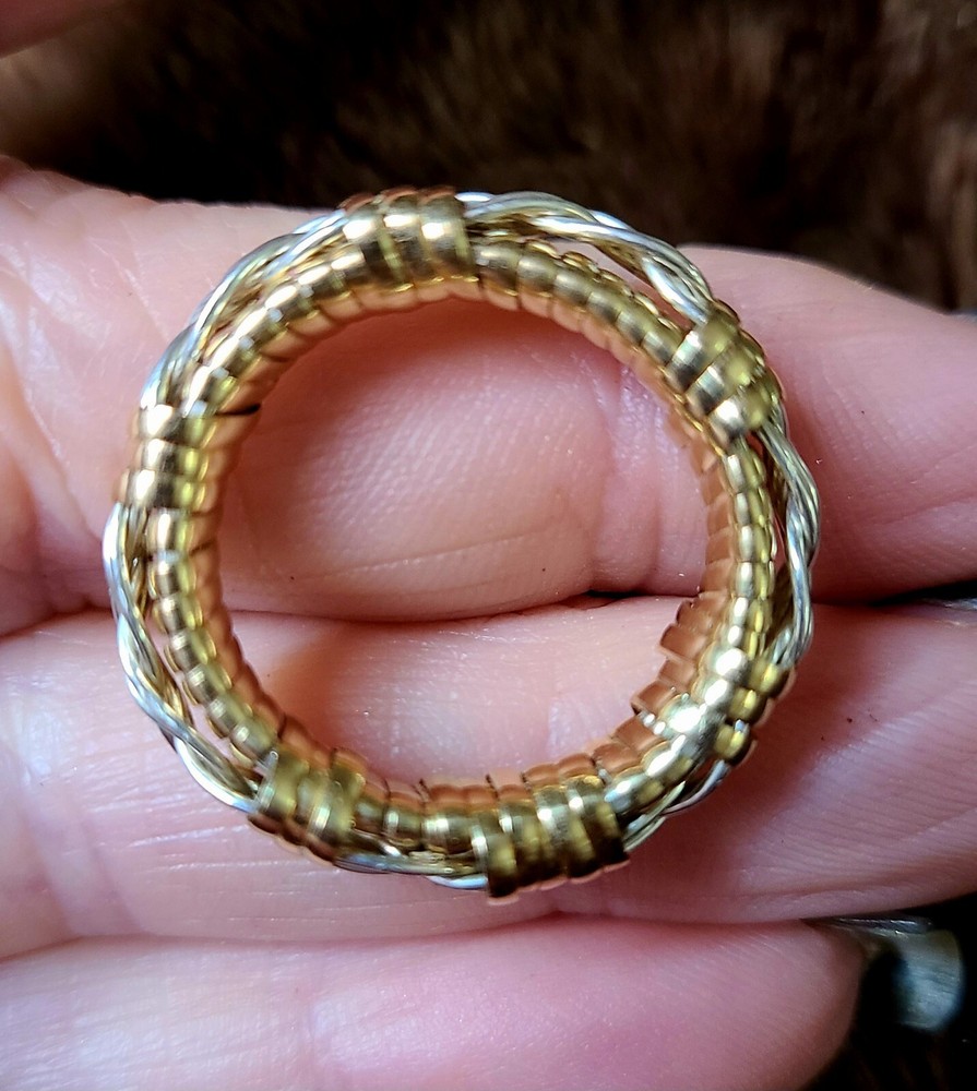 Wire Wrap Celtic Wedding Band Ring By C Paul Designs