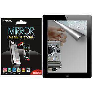 AMZER Mirror Screen Protector Scratch Guard With Cleaning Cloth For iPad 2
