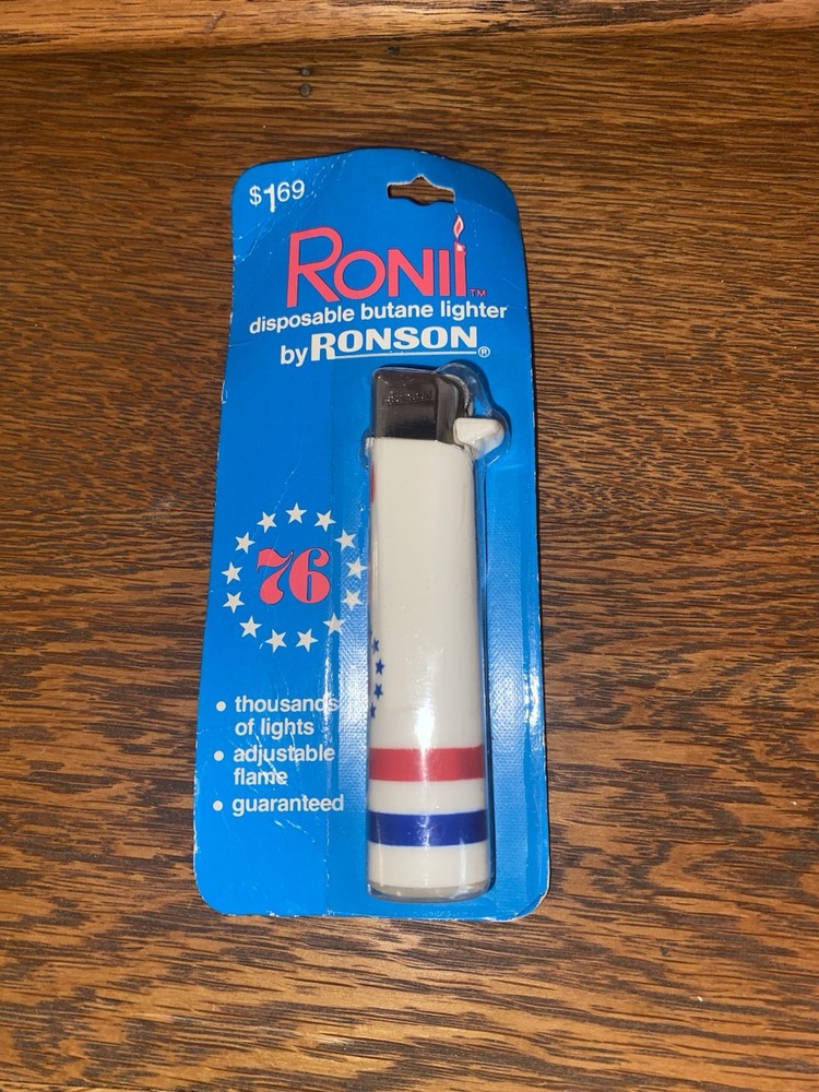 Vtg Ronii Lighter Ronson USA Flag 76 Bicentennial