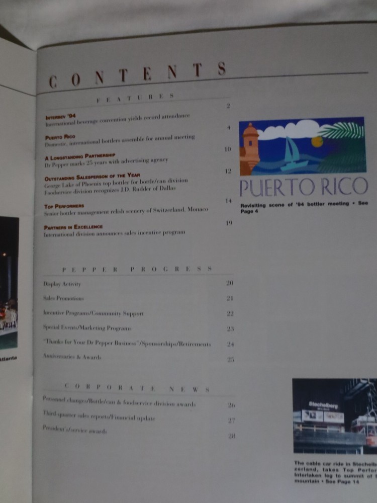 DR PEPPER CLOCK DIAL WINTER 1994 MAGAZINE