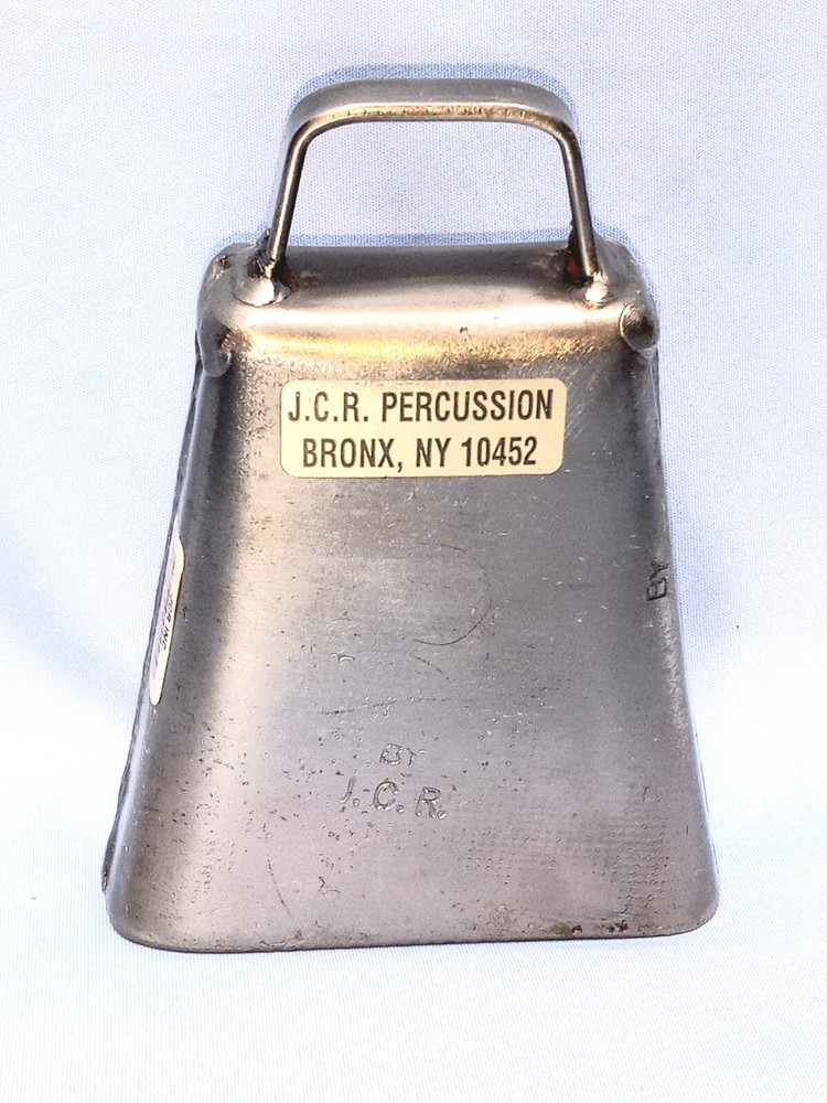 JCR Percussion Cowbell Legendary Small CHA CHA Bell Stamped Sticker