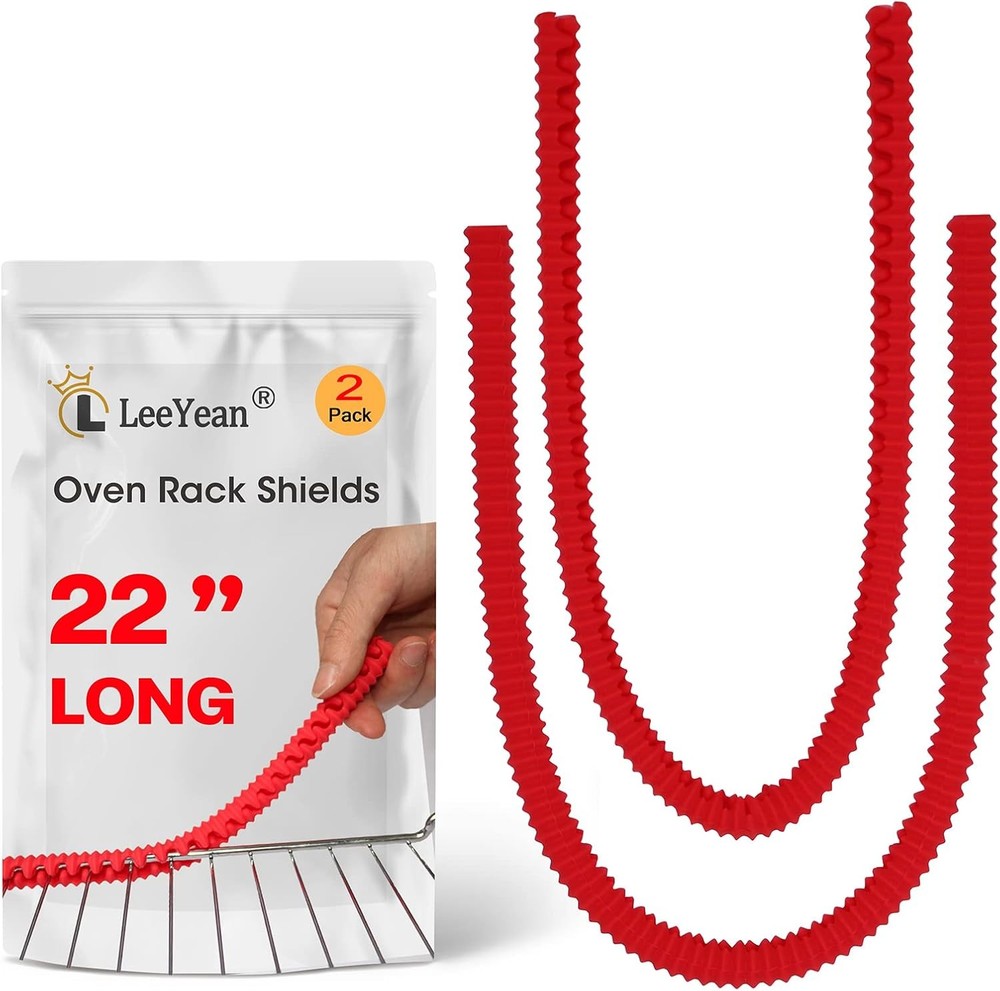 Oven Rack Shields Extra Long 22 Inch, 2 Pack Heat Resistant Oven Guards for Rack
