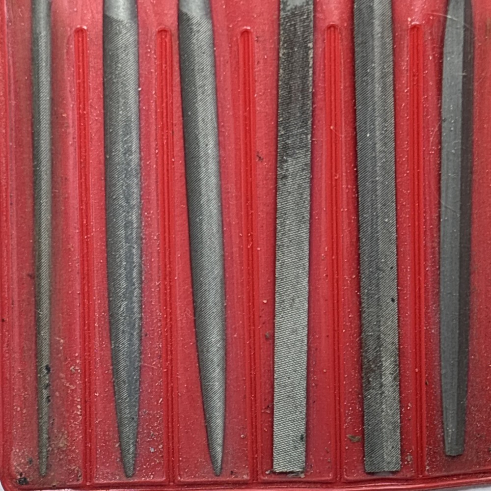Nicholson Round Handle Needle File Set 5.5" Assorted 12 Pc. Set READ