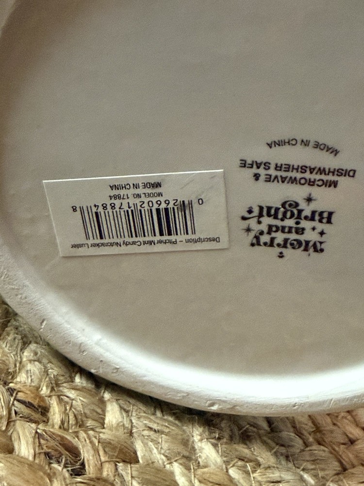 Iridescent Nutcracker Pitcher Pink Pastel