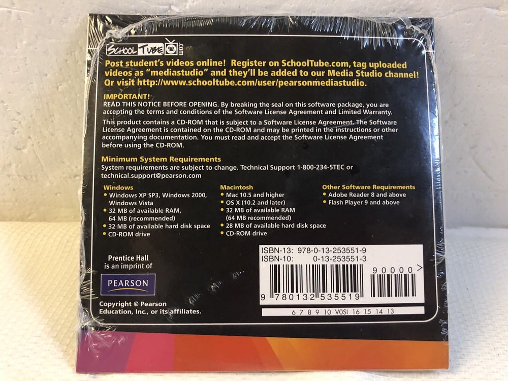 Pc Vista Xp Prentice Hall Media Studio Grade 8 Film Finder Data Study Software