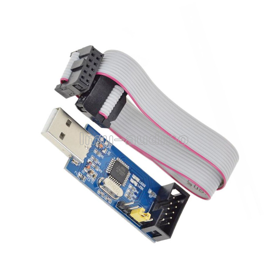 USBASP USBISP AVR Programmer Adapter ATMEGA8 10-Pin USB Cable ATMEGA128