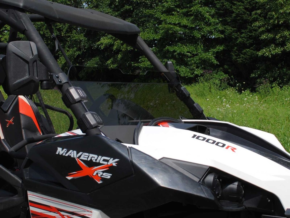 SuperATV Dark Tinted Half Windshield for Can-Am Maverick (2013+)