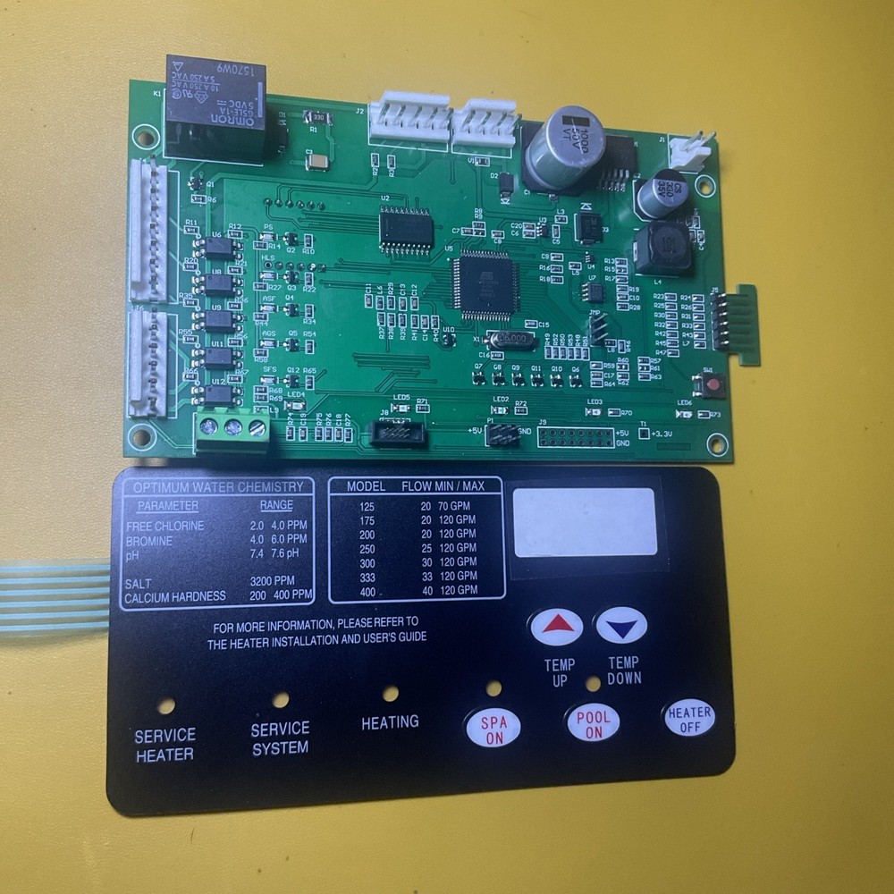 Pool Heater Control Board 46002-0007S Kit Replacement w/ 461105 Switch