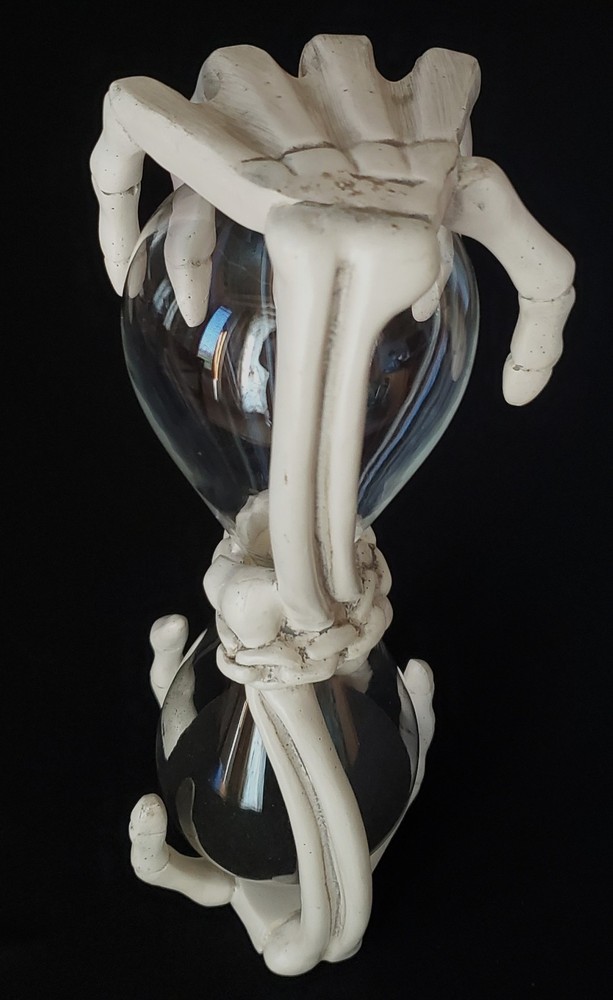 Skeleton Hands Hour Glass Halloween Bones