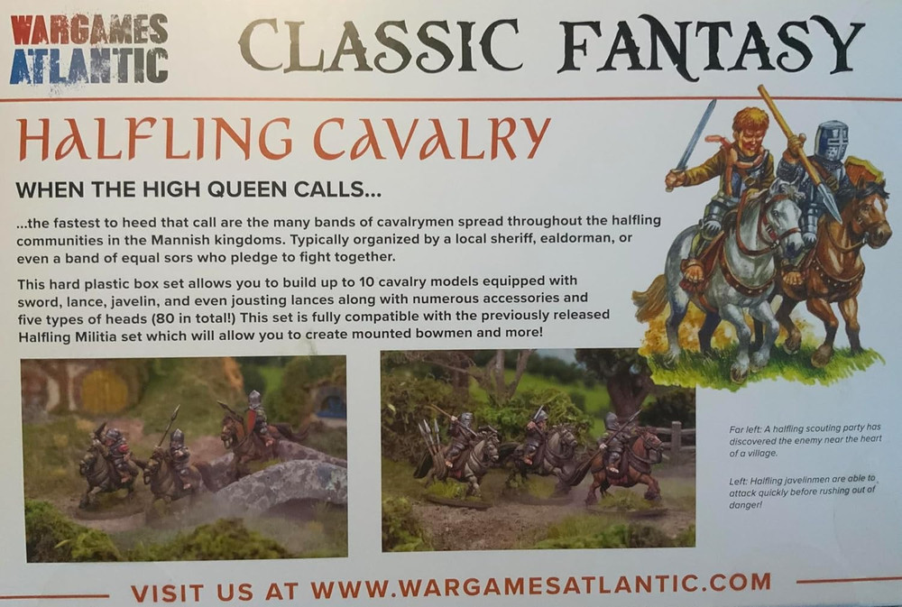 Wargames Atlantic Classic Fantasy Halfling Cavalry