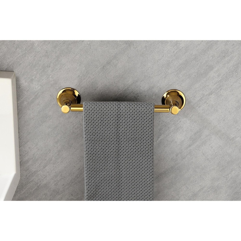 Rustproof Brass Wall-Mounted Bathroom Towel Rack Set - 6 Pieces with Easy