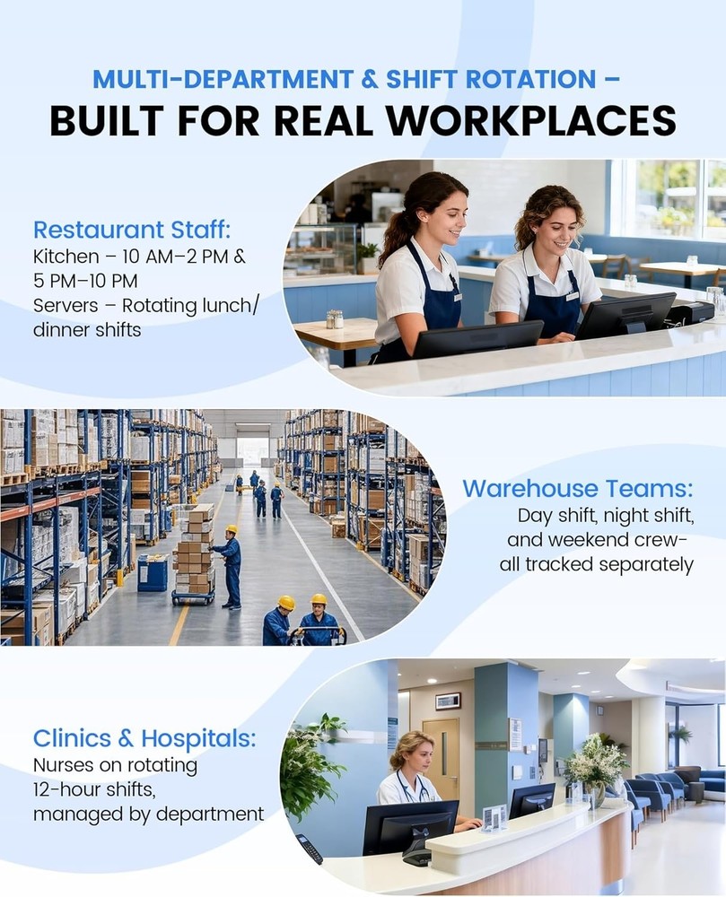 NGTeco - Fingerprint & PIN Time Clock