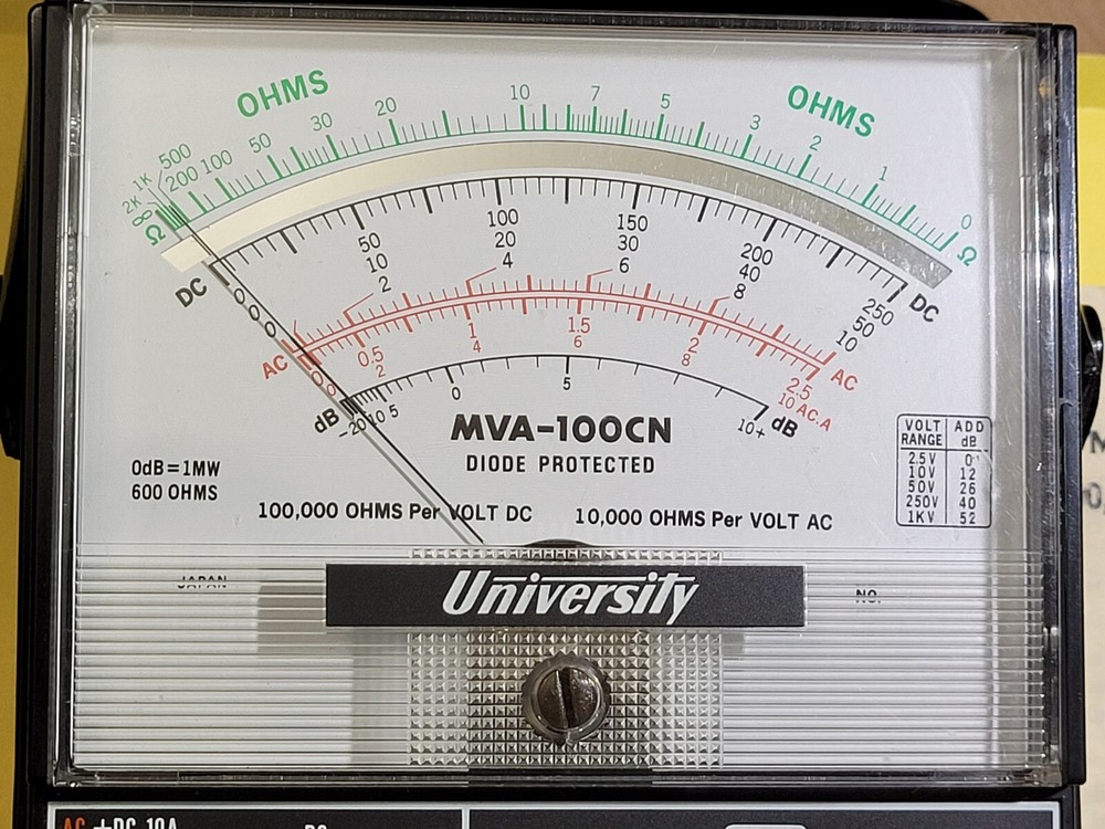 University MVA-100CN Meter