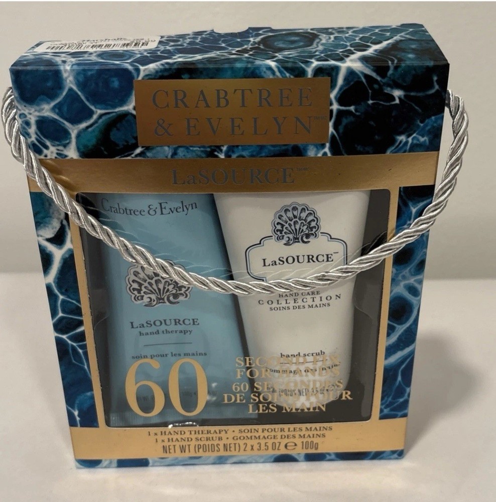 Crabtree & Evelyn LaSOURCE 60 SECOND FIX FOR HANDS 2x3.5oz Hand Therapy