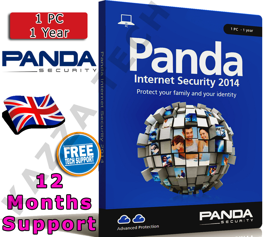 PANDA INTERNET SECURITY 2014 1 PC USER 1 YEAR! Activation License Key AntiVirus