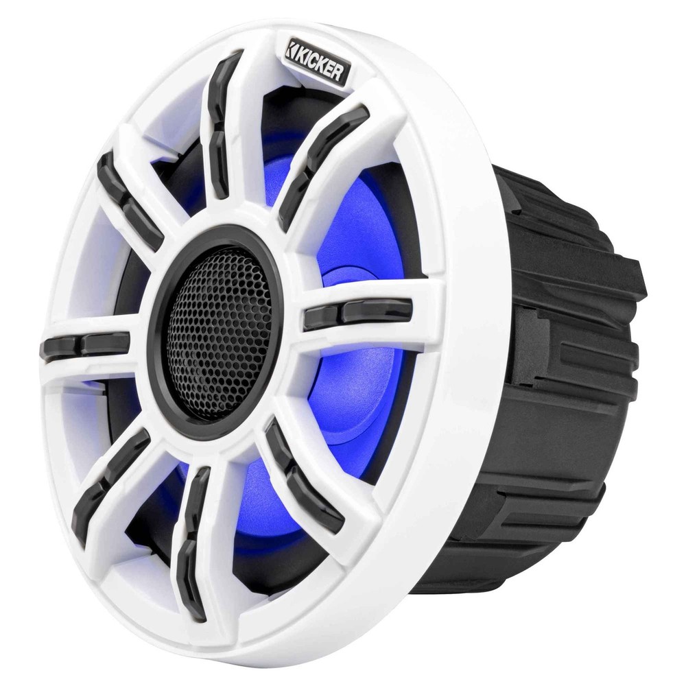 Kicker Premium Marine 6.5" Speaker and Amplifier bundle Includes LED Remote (...