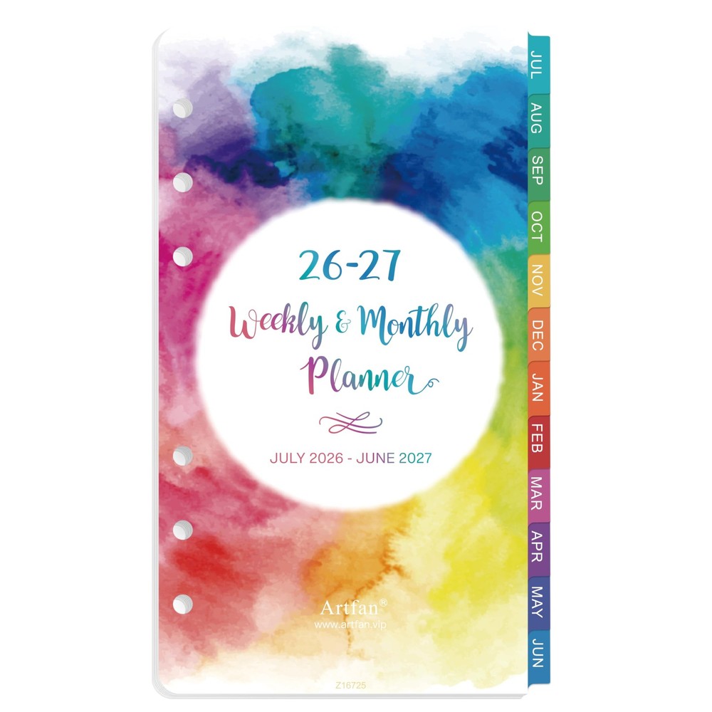Planner Refills 2026-2027 - Inserts, Small, Multicolored