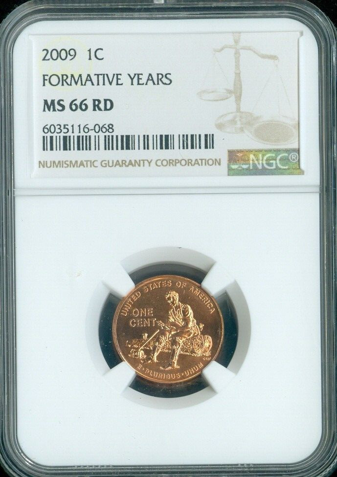 2009 Lincoln Cent Formative Years NGC MS66 RED Quality