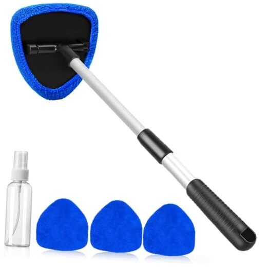 Windshield Cleaning Tool, Car Window Cleaner Windshield Cleaner with Dark Blue