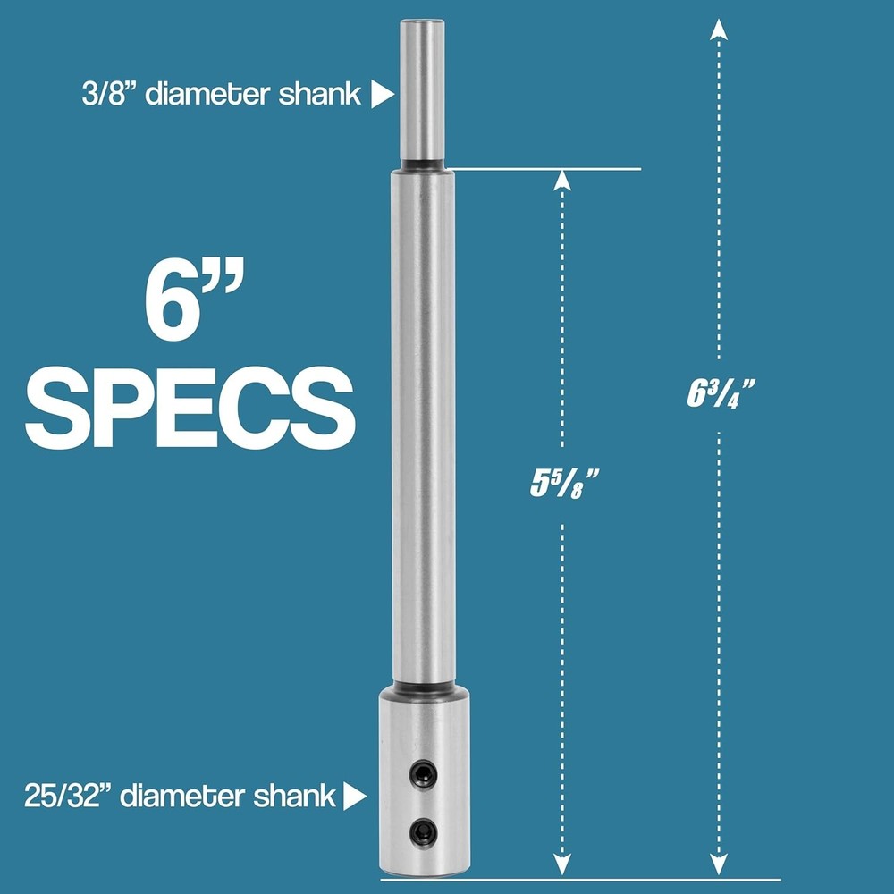 Fulton 6" & 10" Forstner Bit Extension Set