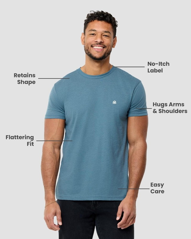 Basic Tee Medium Indigo Heather