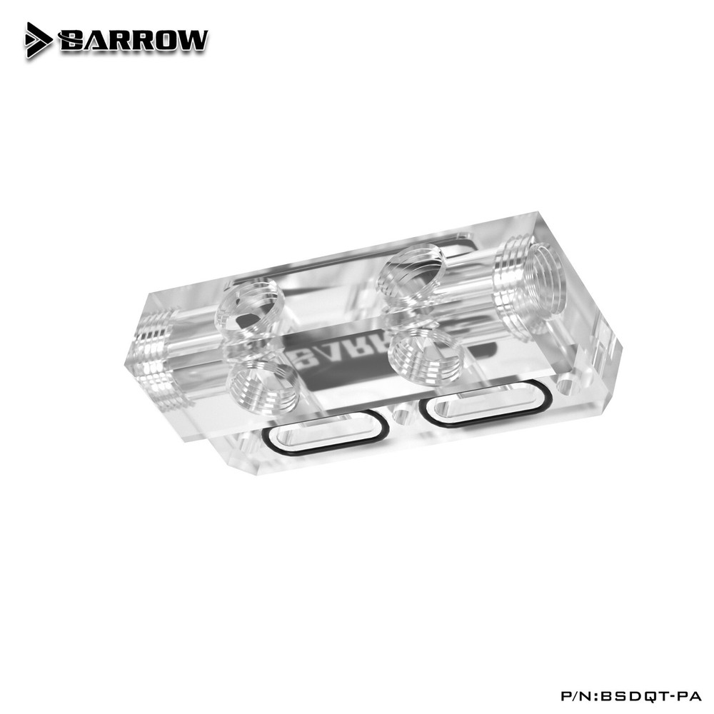 Barrow Acrylic Change Direction L Type GPU Block Bridge for GPU Water Block