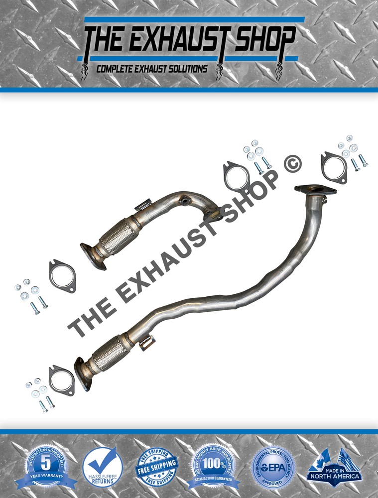 FITS: 2017-2019 GMC Acadia 3.6L Left + Right Front Flex Pipe 2 Pc. Set
