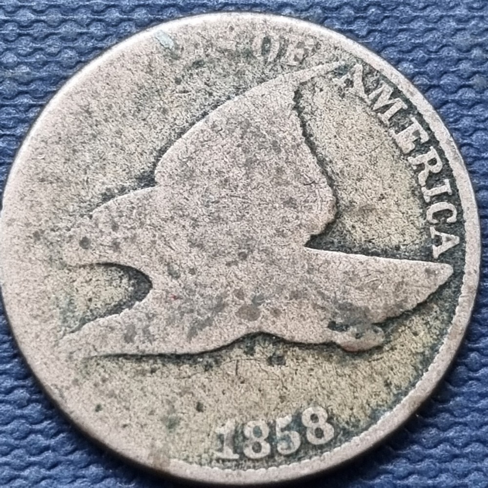 1858 Flying Eagle Cent 1c Circulated #76961