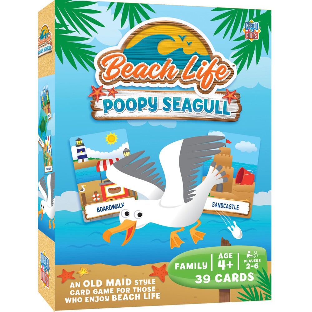 MasterPieces - Beach Life - Poopy Seagull Card Game