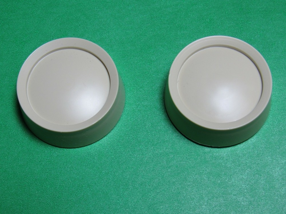 (2) Ivory D-Shaft 38X13 Leviton Knobs for Volume Control Russound, M&S, etc