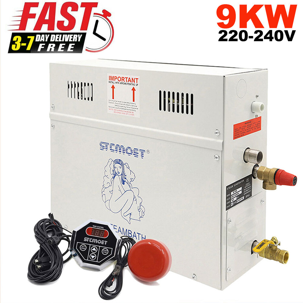 9KW SPA Steam Generator, Bath Shower System Enclosure Steamer Digital Screen