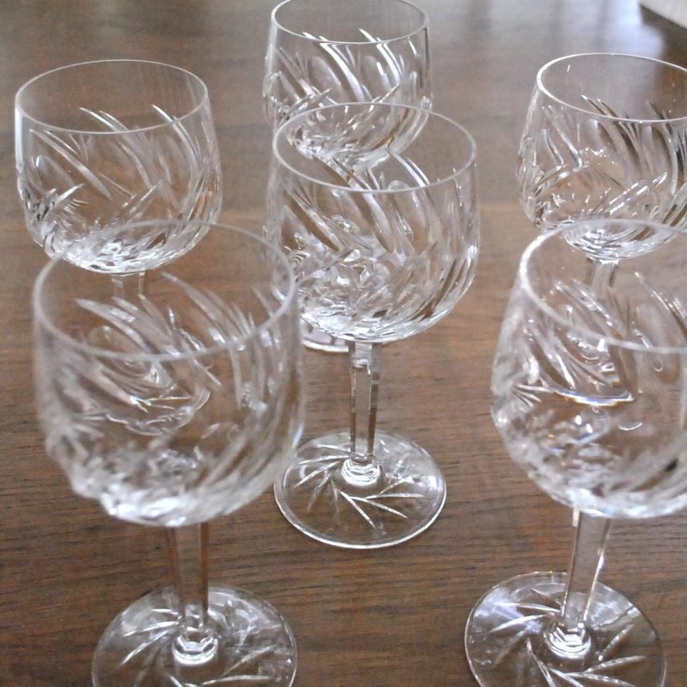 HOYA Cup Crystal Wine Glass 6 Set