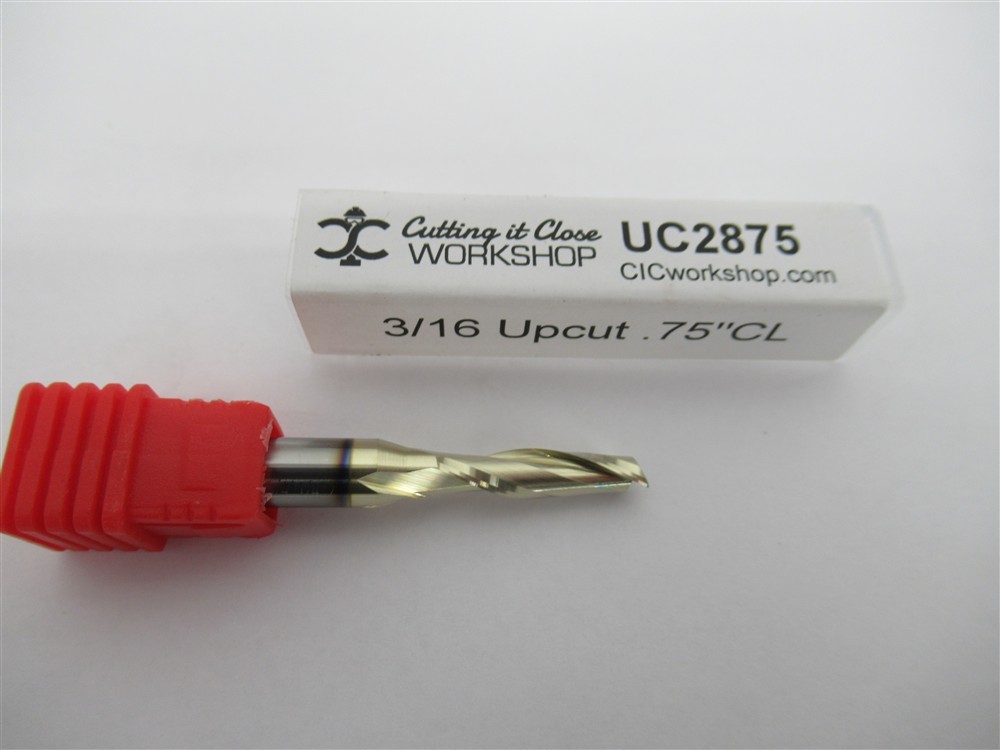 CIC UC2875 , 3/16" Solid Carbide Upcut Router Bit