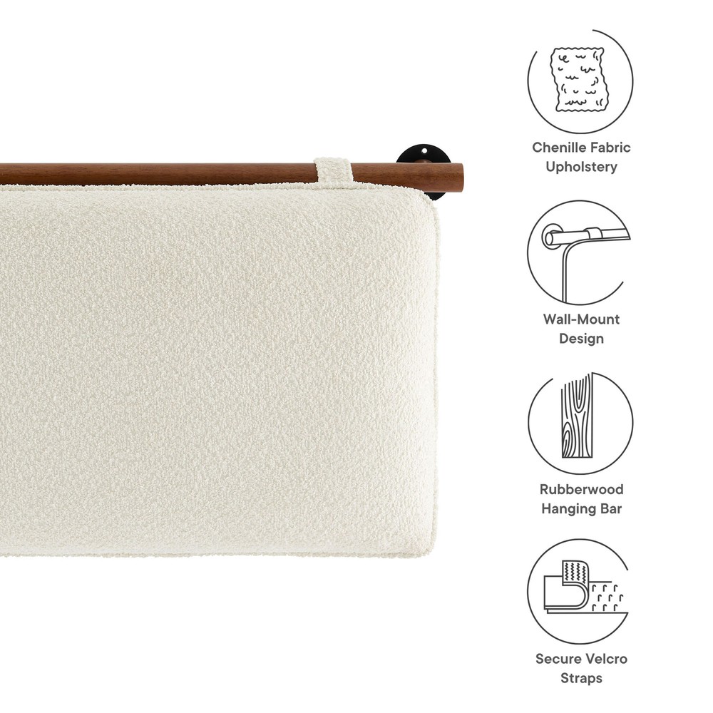 Anela Full Headboard in Cream Walnut
