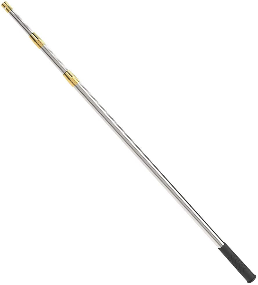 Fishing Hook Harpoon Pole Retractable Telescopic Gigging Fish Frog Gig 8mm Screw
