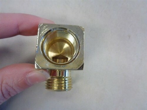 ONDINE INTERBATH WATER SUPPLY ELBOW WITH FLANGE BRASS