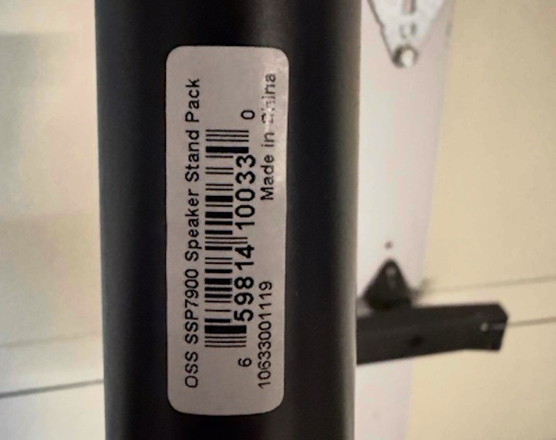 OnStage SP7900 Black speaker stands