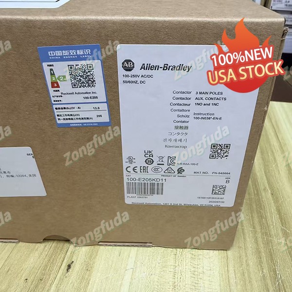 New Allen-Bradley 100-E205KD11 Heavy Load Automation Control Contactor Unit