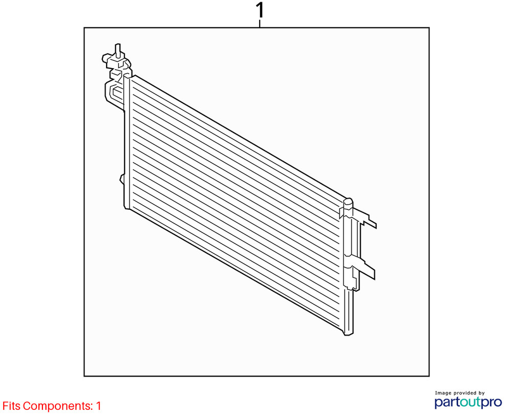 ESCAPE 2018 AC Condenser 965440