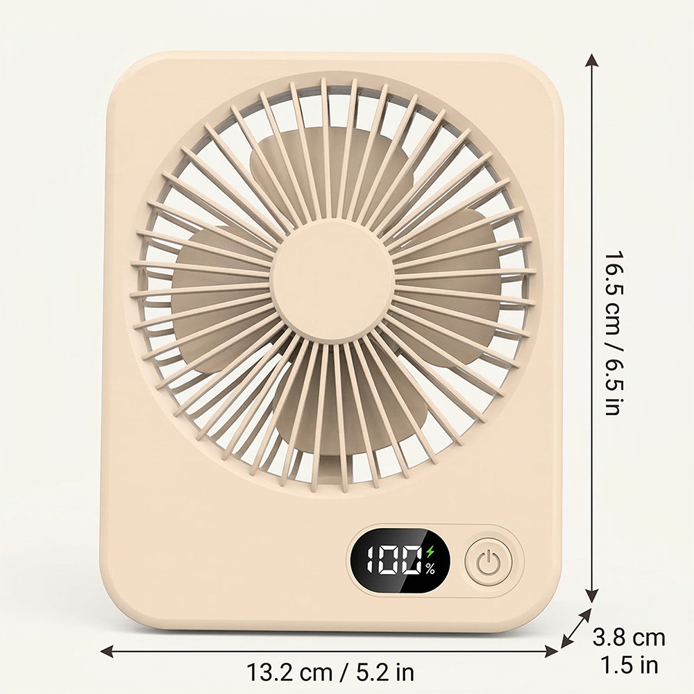 5-Speed Foldable Rotating USB Desk Fan