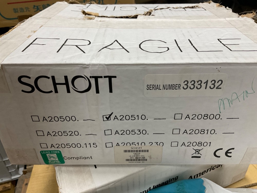 NEW Schott-Fostec ACE A20520 Light Source & Microscope Light Guide