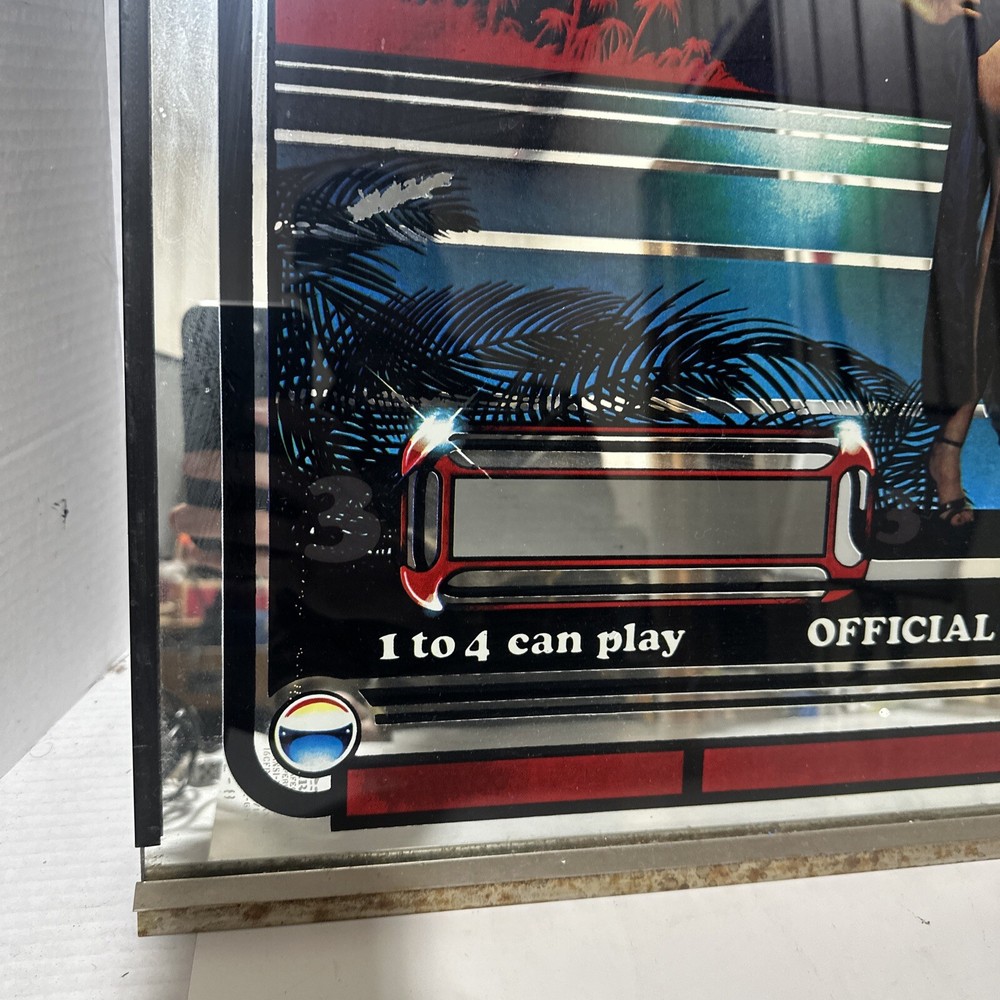 Bally Professional Pinball Challenger Playboy Machine Backglass Conversion good