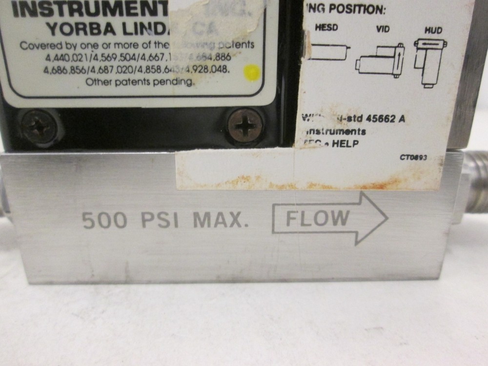 Unit UFC-1100A, Mass Flow Controller MFC, N2, 500 SCCM, Used