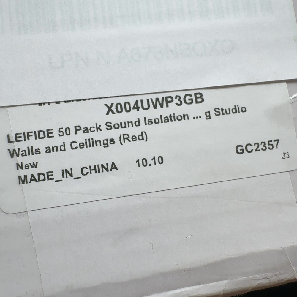 LEIFIDE 50 Pack Sound Isolation Clips Red Noise Proofing Wall Ceiling Studio