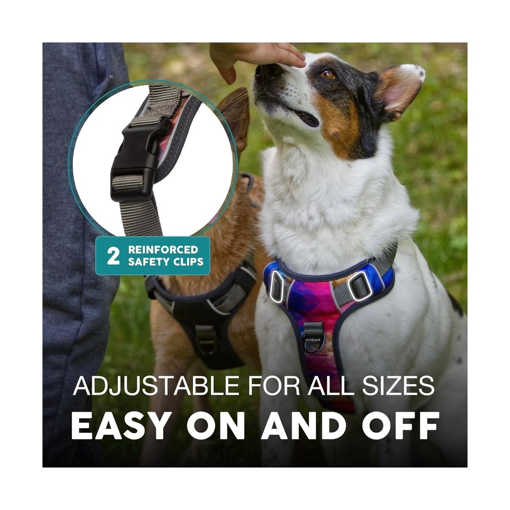 Embark Adventure No Pull Dog Harness, Reflective Trim No Pull Harne... Fast Ship